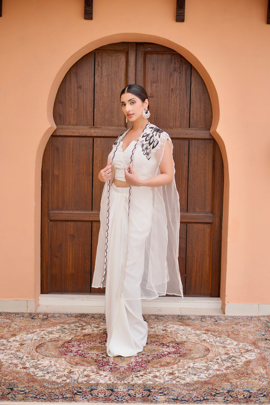 Off White Indowestern