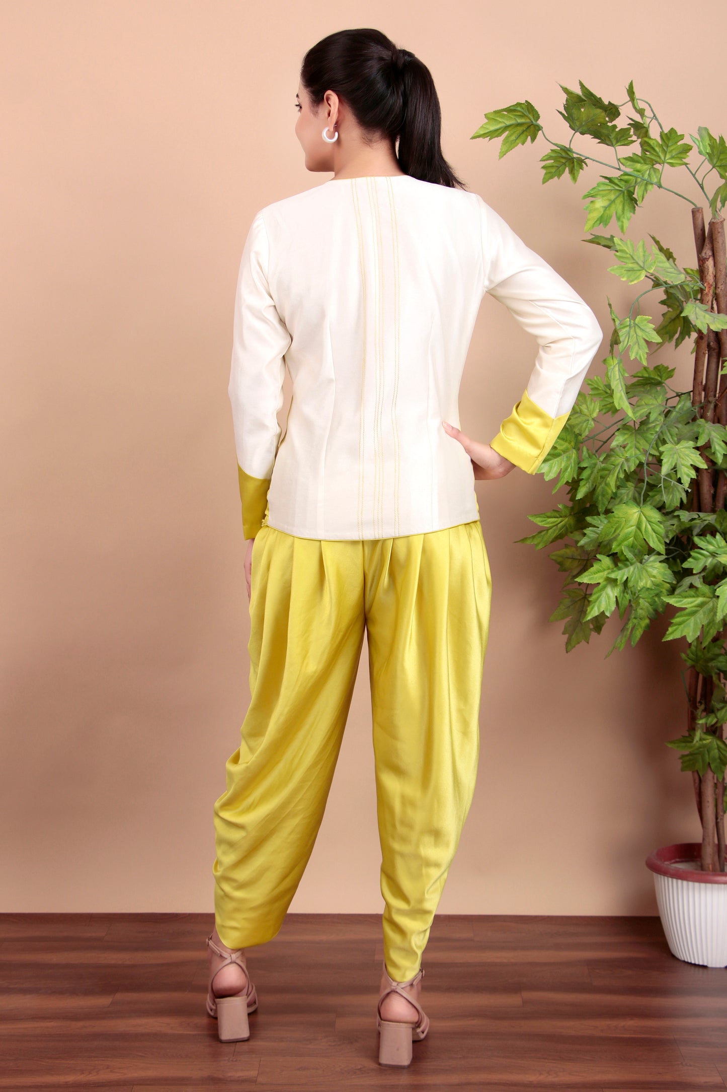 2 PC Indowestern With Drape Dhoti