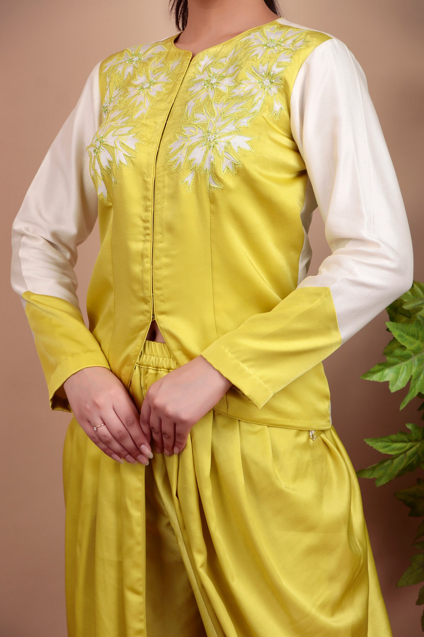 2 PC Indowestern With Drape Dhoti