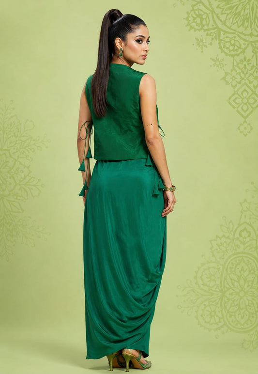 3 PC INDOWESTERN WITH DRAPE