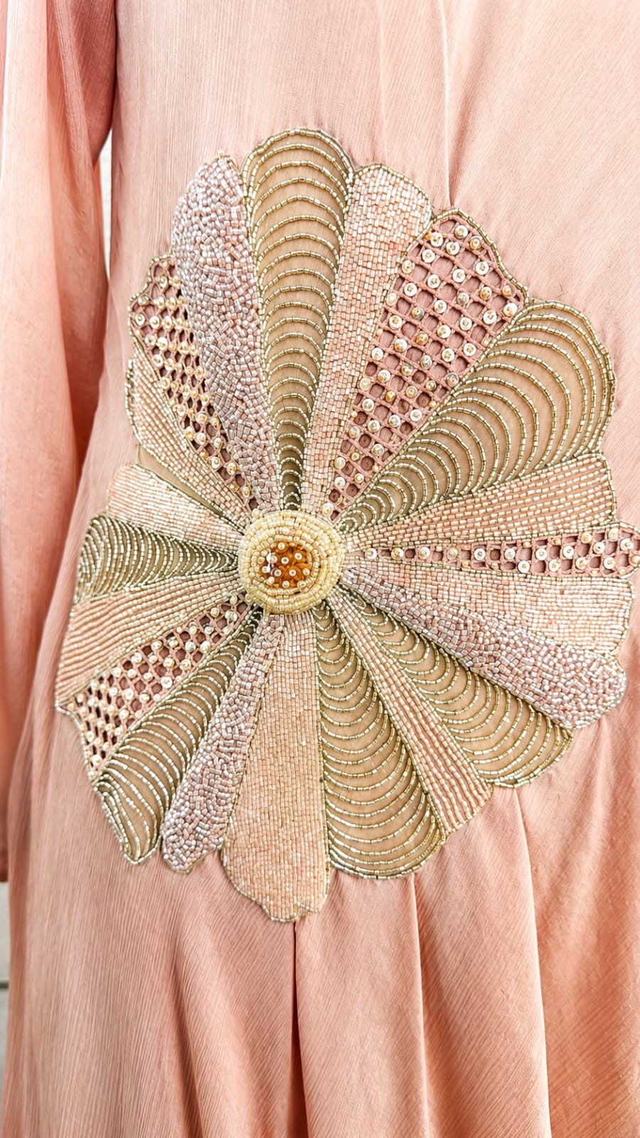 Blush Pink Solid Flared Cowl Dress