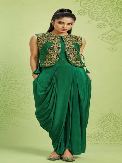 3 PC INDODRAPEWESTERN WITH