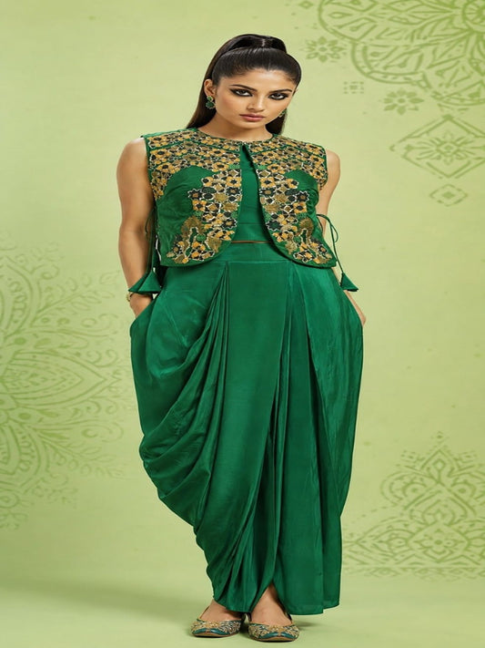 3 PC INDODRAPEWESTERN WITH