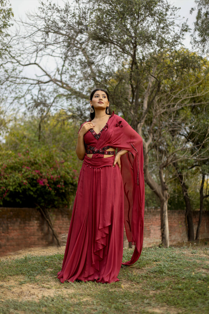 Rust Cocktail Dress