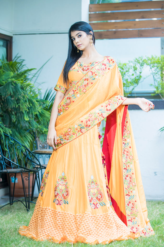 Kesariya Saree