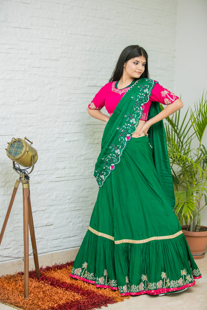 Traditional Lehenga Saree